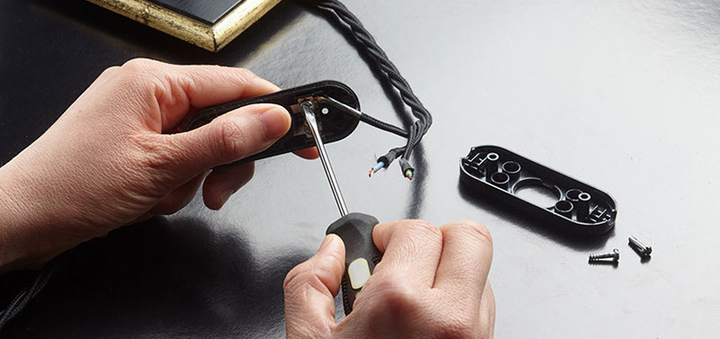 Luzzante Leuchte Kabel anschließen